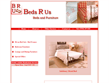 Tablet Screenshot of beds-r-us.co.uk